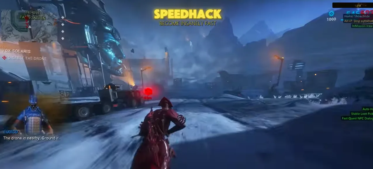 Warframe ESP wallhack explained with player and loot overlays